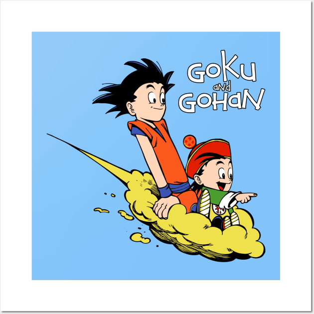 Goku and Gohan Wall Art by ES427